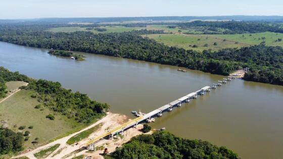 Ponte sobre o Rio Teles Pires na MT-325 em Alta Floresta