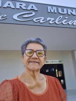 Lúcia Kanno, presidente da Câmara de Carlinda