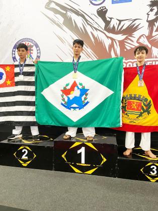 Nycolas, de Carlinda, conquistou a primeira colocação em sua categoria