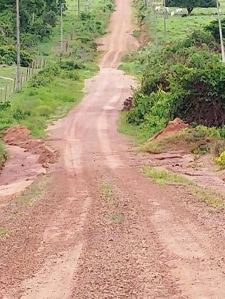 Estrada de acesso à região e onde se localiza a divisa de Alta Floresta e Carlinda