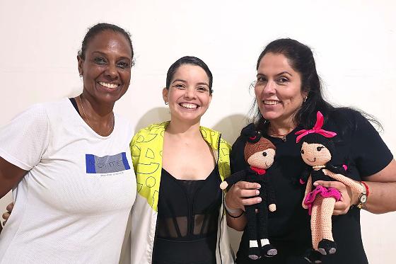 Professoras Josilene Lima, Cassiane Leite e Susan Baskerville