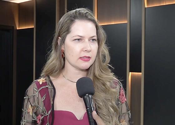 A coordenadora de Enfrentamento à Violência Contra a Mulher e Vulneráveis, delegada Mariell Antonini